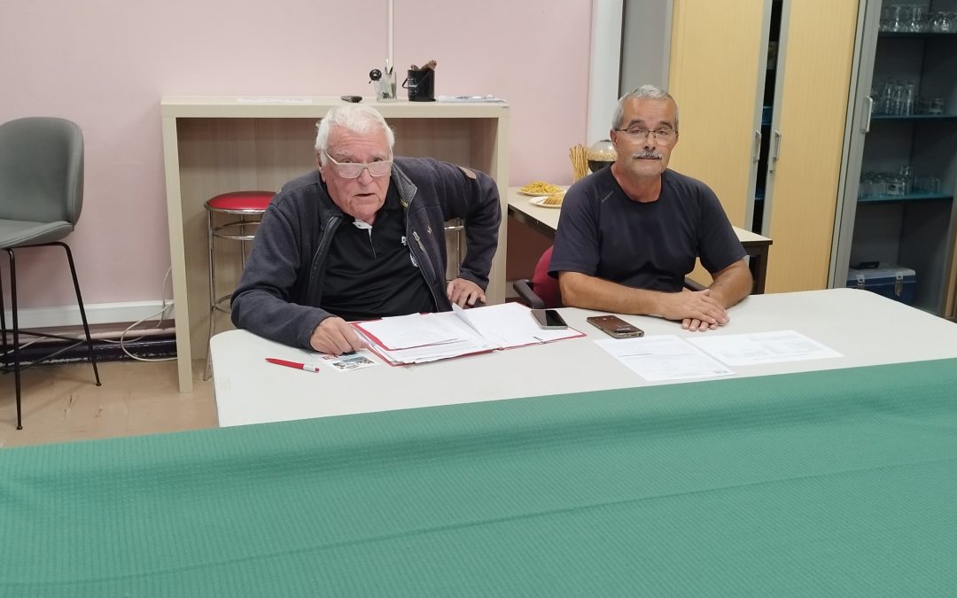 Assemblée Générale Vendredi 11 Septembre 18h30